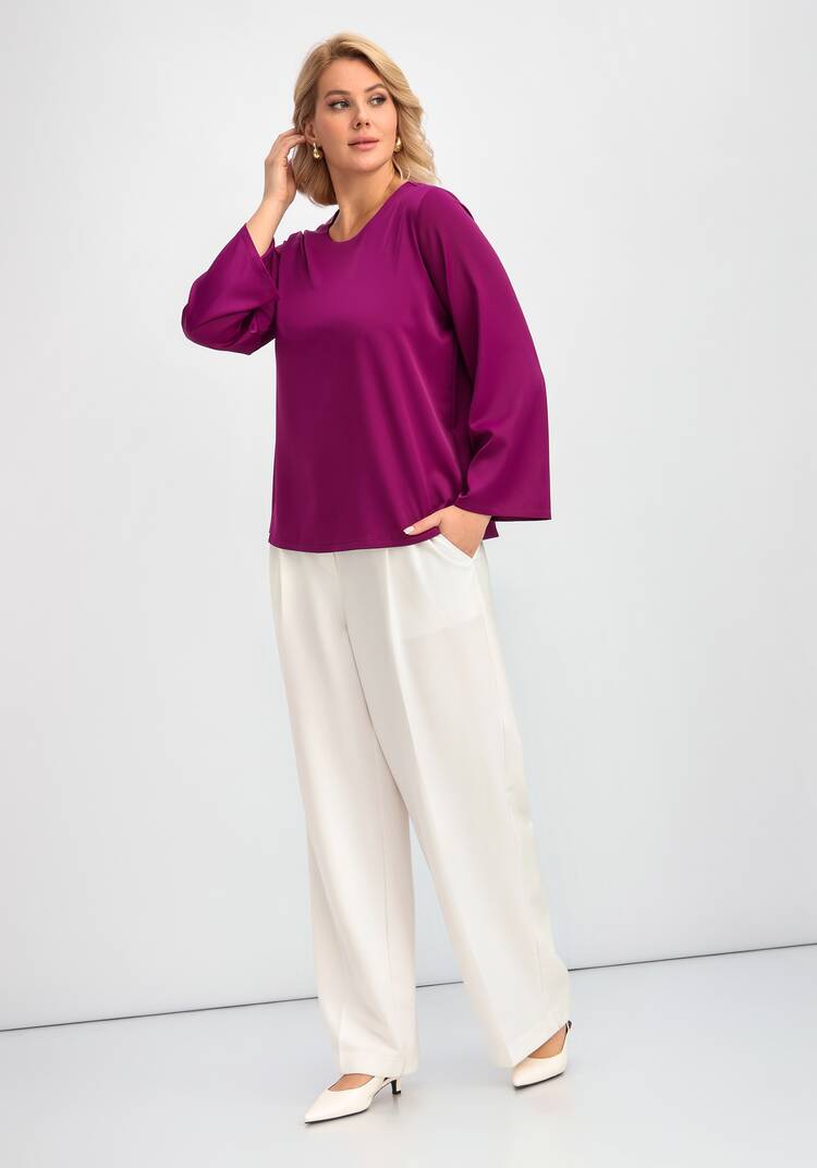 Блуза свободного кроя с шелком шир.  750, рис. 8