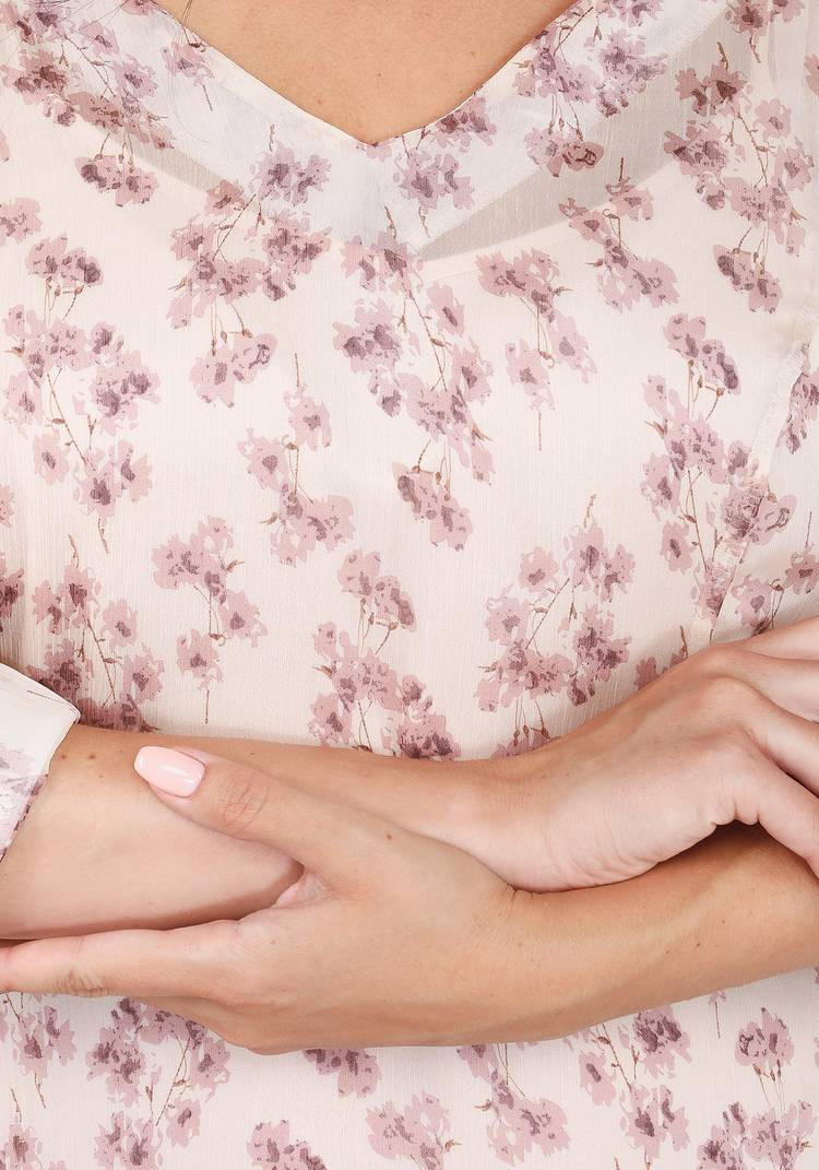 Платье шифоновое с V-образным вырезом шир.  750, рис. 4