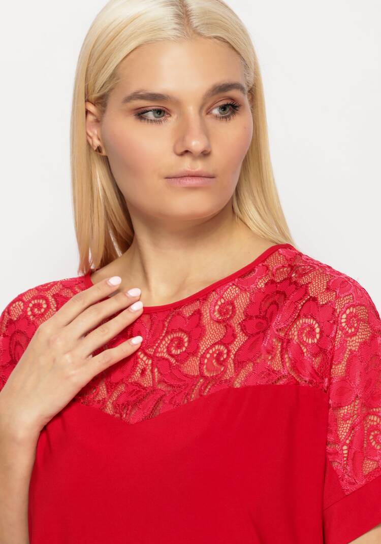 Блуза   с  кружевом шир.  750, рис. 16