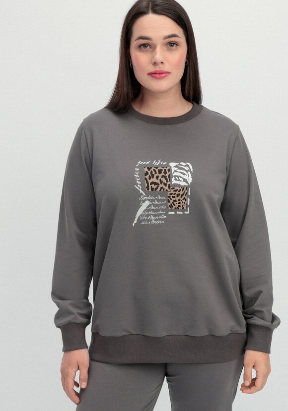 Комплект (брюки и свитшот с принтом) шир.  580, рис. 48