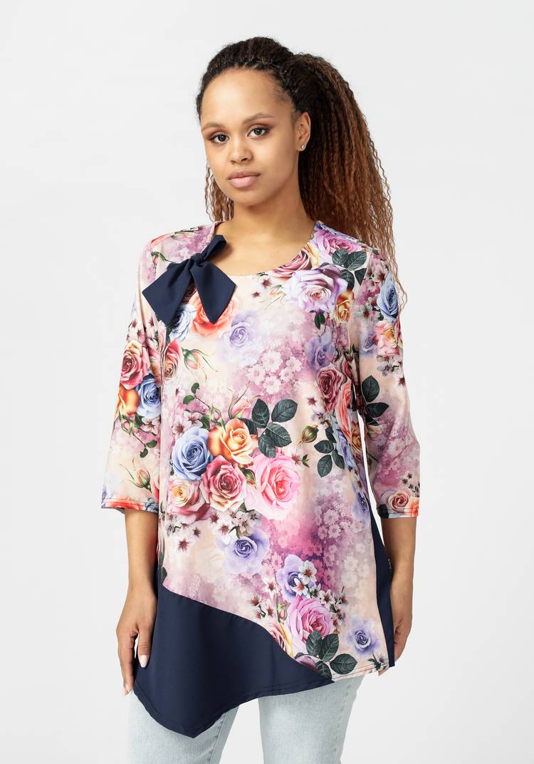 Блуза женская Букет цветов шир.  750, рис. 11