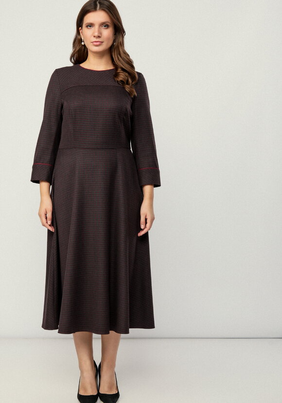 Платье-миди с кантом шир.  580, рис. 4