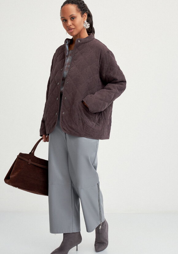 Жакет вельветовый с контрастным подкладом шир.  580, рис. 8