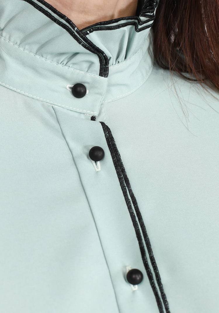 Блуза с двойной рюшей шир.  750, рис. 12