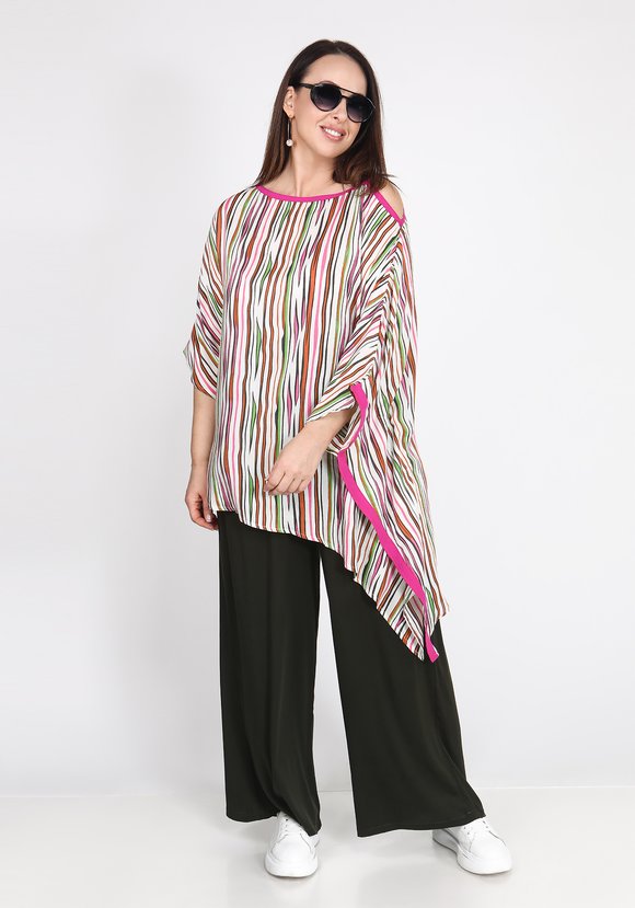 Туника с асимметричным вырезом на бретели шир.  580, рис. 3