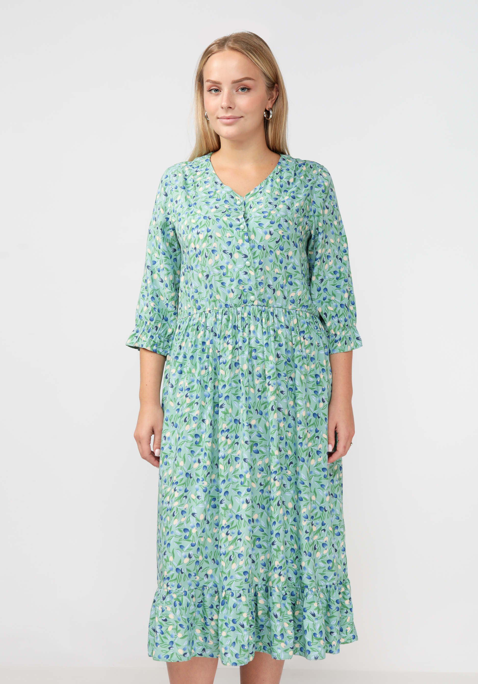 Платье с воланом по низу "Витерия" Julia Weber, размер 56, цвет белый - фото 10