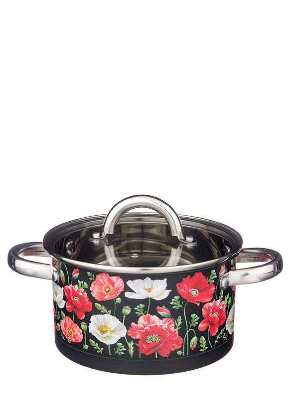 Кастрюля со стеклянной крышкой Маки шир.  580, рис. 2