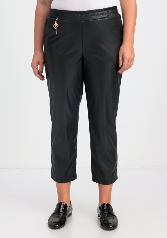 Брюки из экокожи длиной 7/8 шир.  580, рис. 4