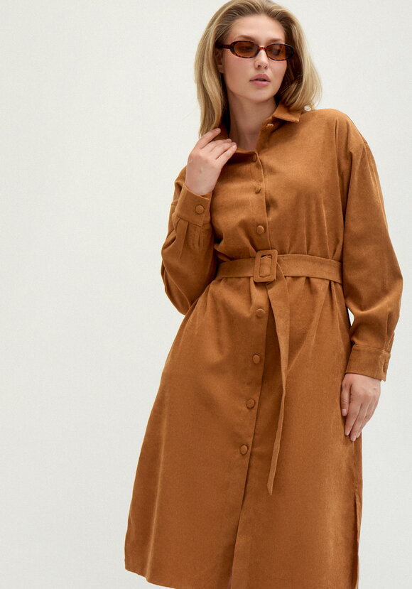 Платье-рубашка с отложным воротом шир.  580, рис. 10