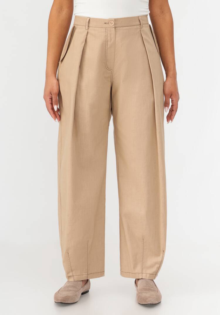 Брюки-бананы изо льна шир.  750, рис. 4