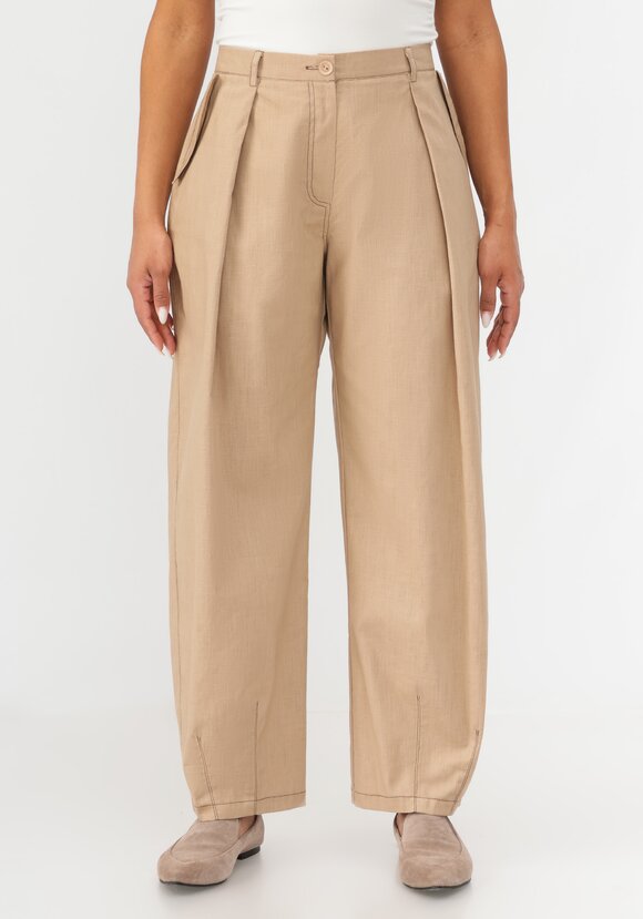 Брюки-бананы изо льна шир.  580, рис. 4