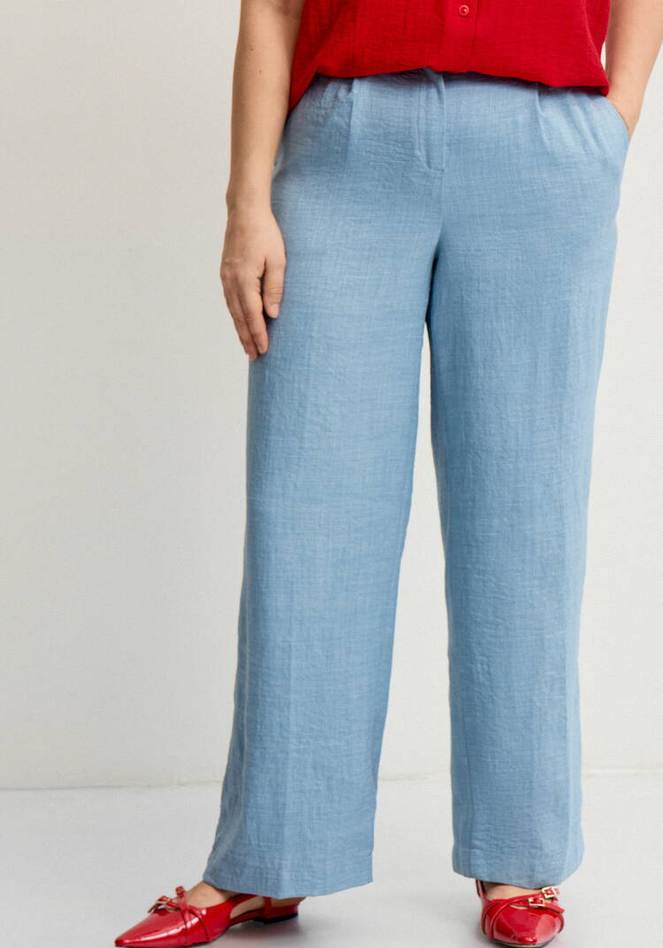 Брюки прямые со стрелками Оливия шир.  750, рис. 15