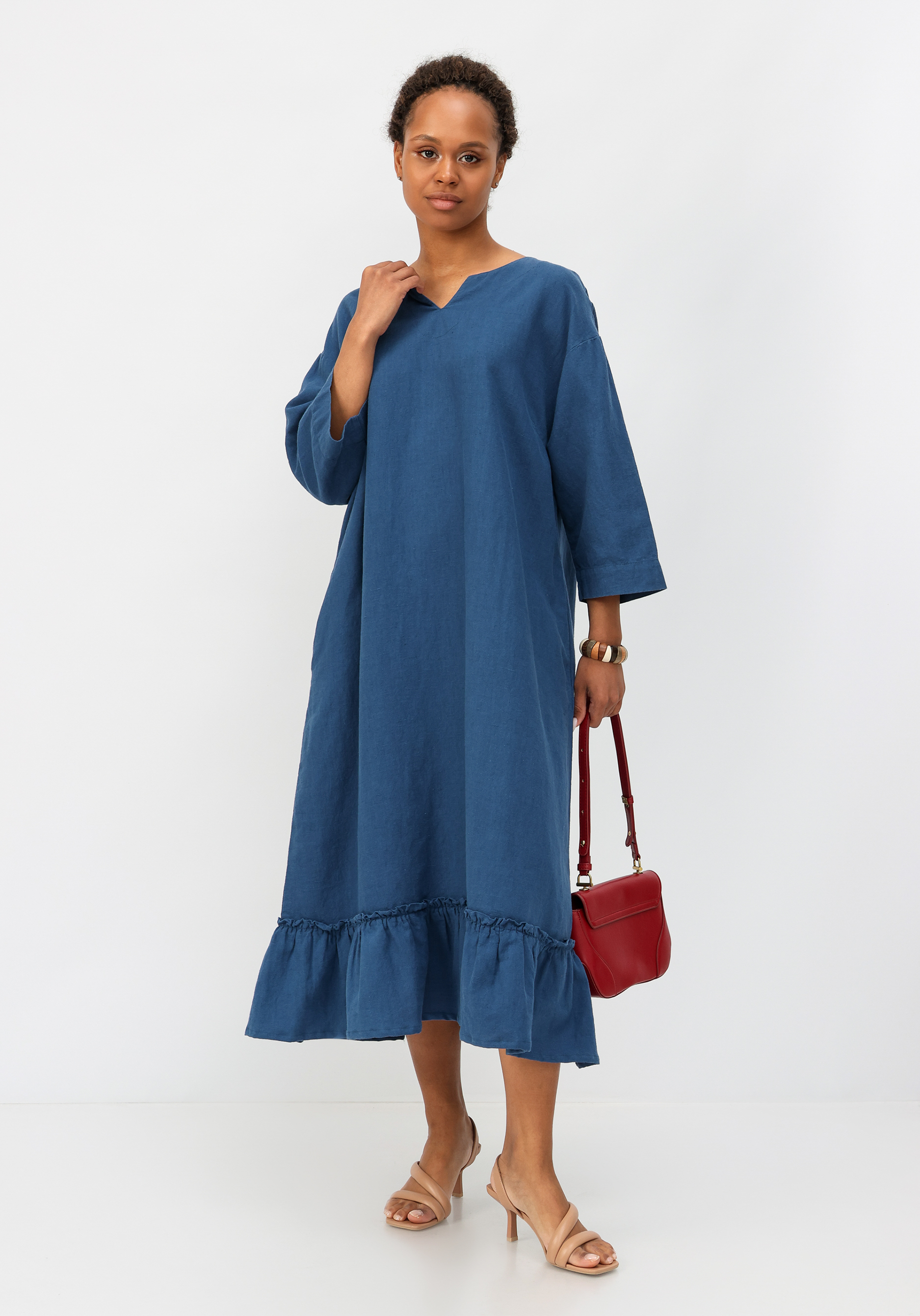 Платье "Роуз" Averi, размер 64, цвет синий