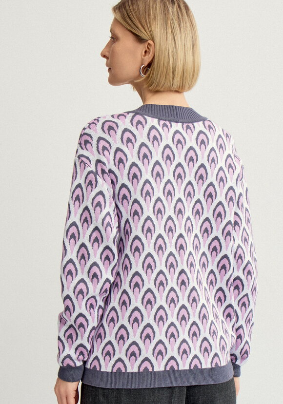 Кардиган с рисунком по стану и рукавам шир.  580, рис. 8