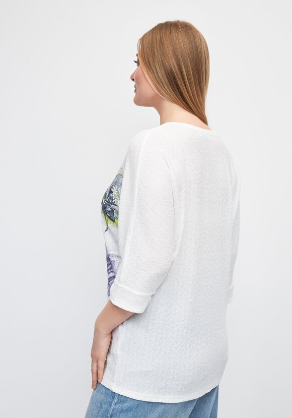 Блуза с цветочным принтом Инга шир.  580, рис. 9