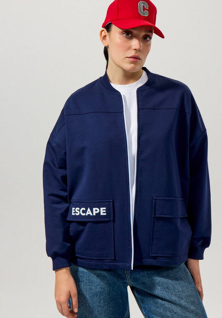 Бомбер с кулиской по низу шир.  750, рис. 6