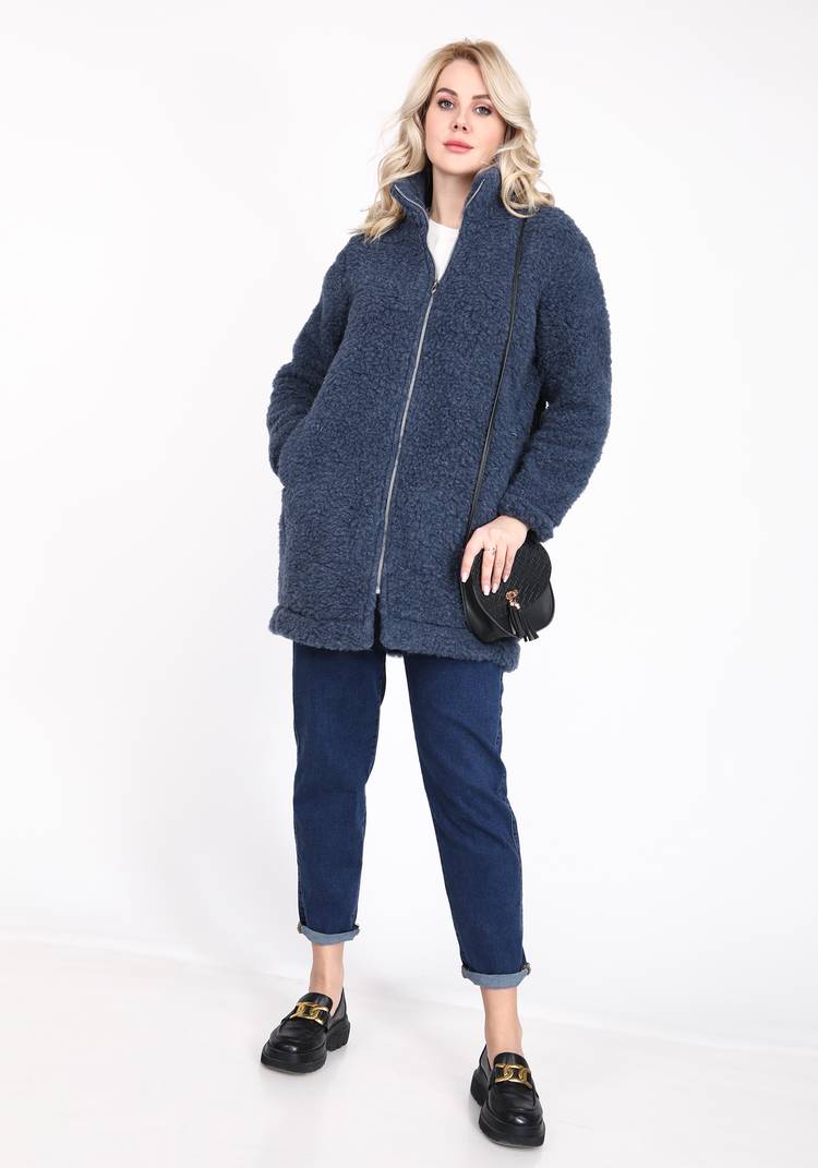 Пальто из овечьей шерсти шир.  750, рис. 34