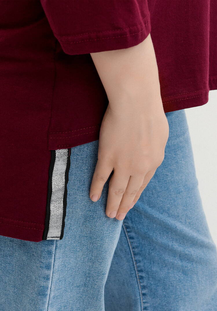 Туника с принтом на груди шир.  750, рис. 47