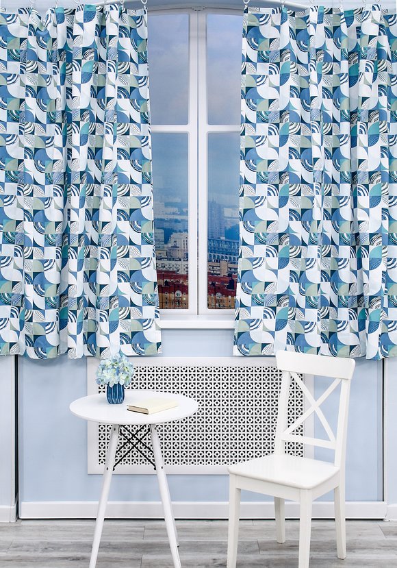 Штора кухонная Чистый хлопок шир.  580, рис. 4