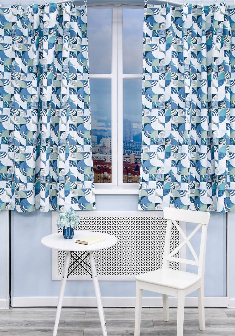 Штора кухонная Чистый хлопок шир.  750, рис. 4