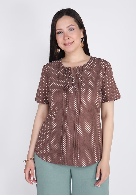 Блуза Яркое впечатление шир.  580, рис. 13