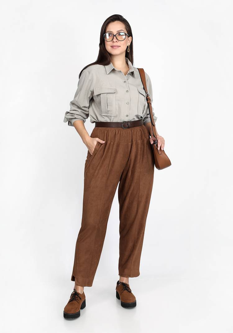 Блуза с карманами на груди шир.  750, рис. 3