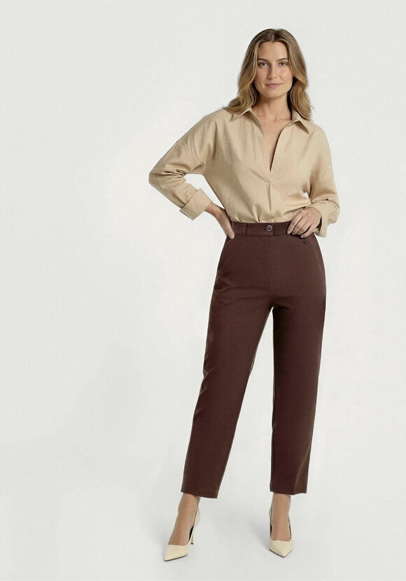 Брюки из льна Амальтия шир.  580, рис. 16