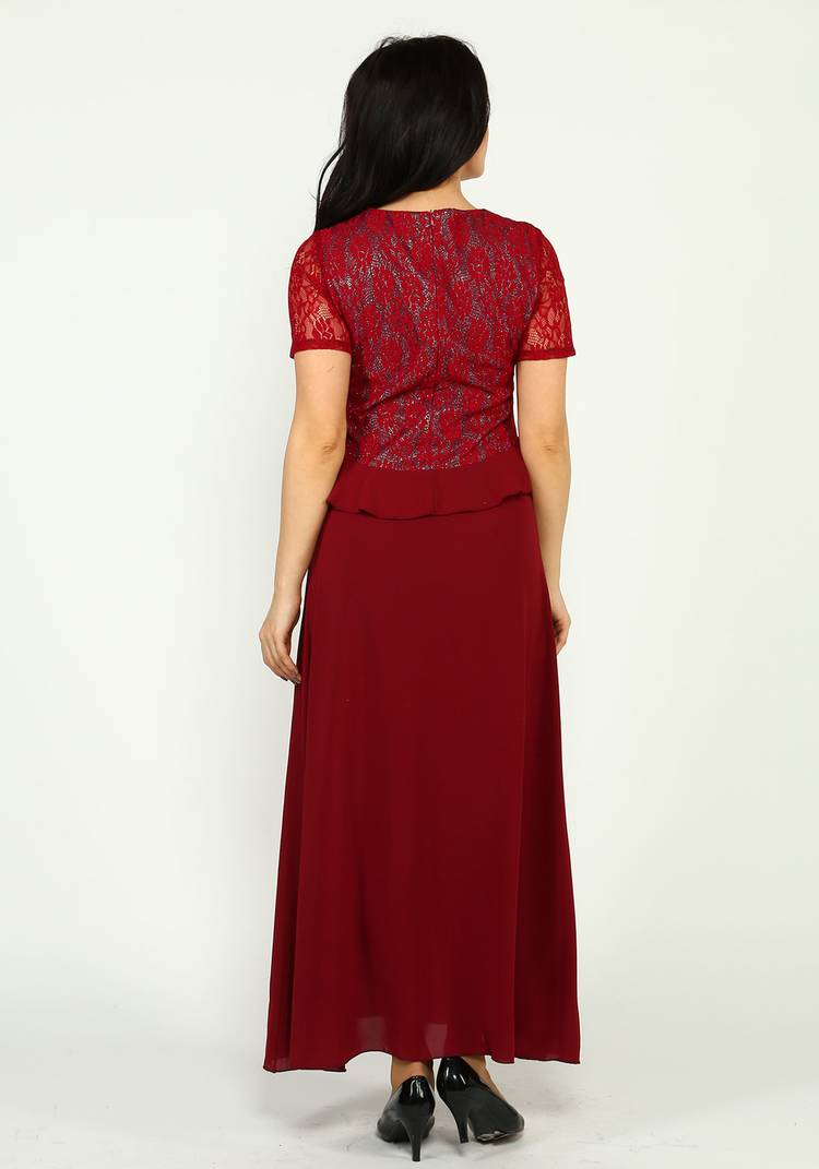 Платье с кружевом длиной макси шир.  750, рис. 8