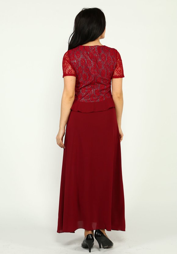 Платье с кружевом длиной макси шир.  580, рис. 8