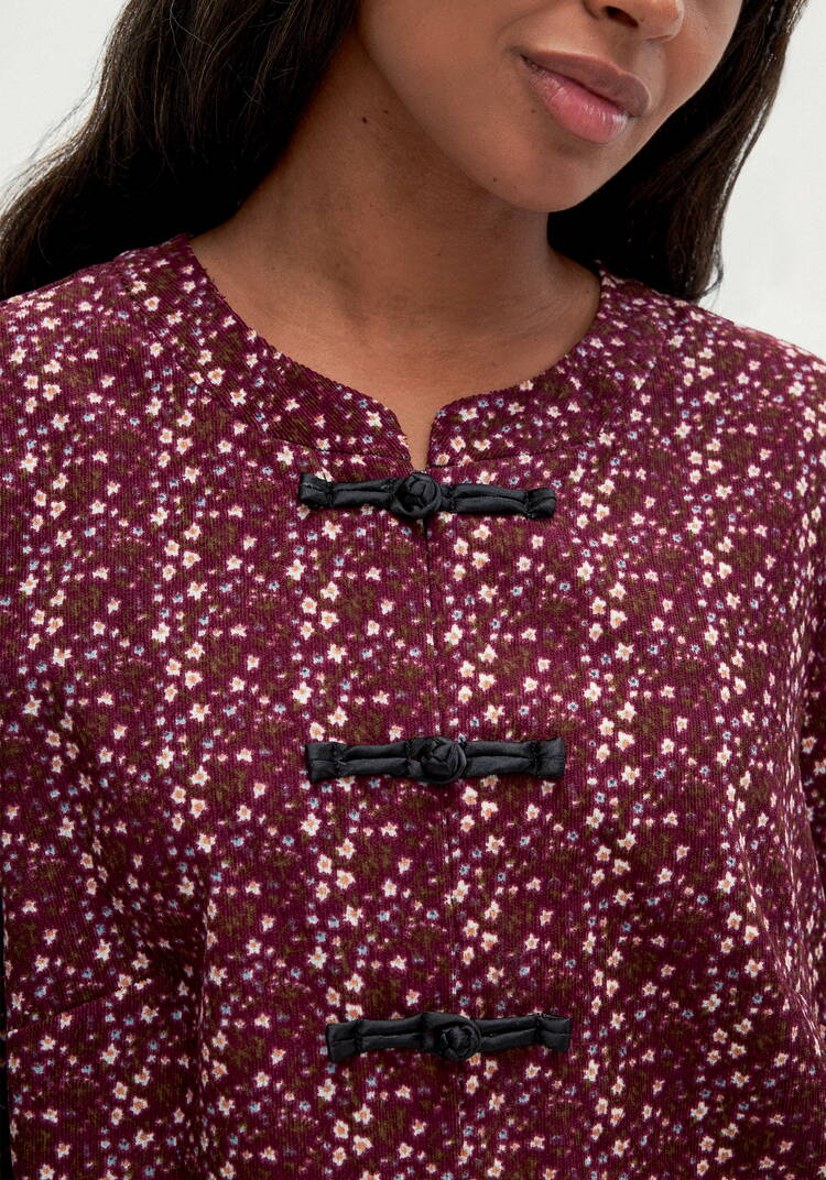 Блуза с оригинальными застежками шир.  750, рис. 5