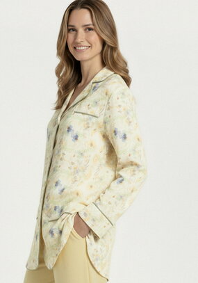 Жакет изо льна с принтом