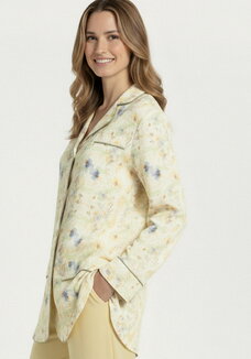 Жакет изо льна с принтом