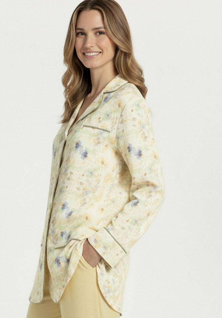 Жакет изо льна с принтом шир.  750, рис. 5