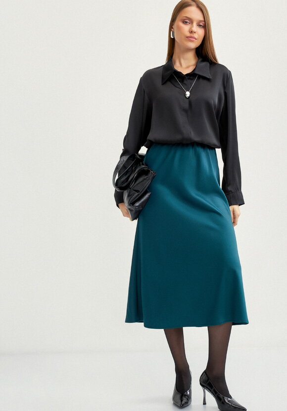 Юбка с резинкой в поясе cвободная шир.  580, рис. 7