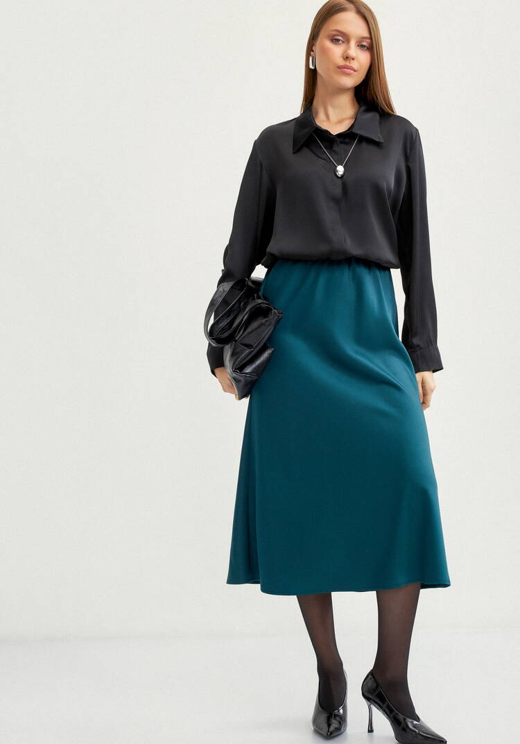 Юбка с резинкой в поясе cвободная шир.  750, рис. 7