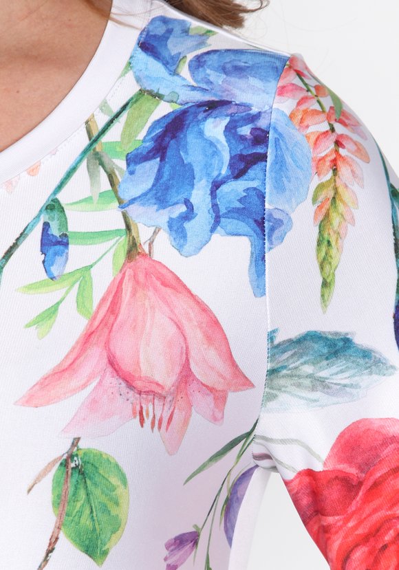 Блуза Цветочная серенада шир.  580, рис. 4