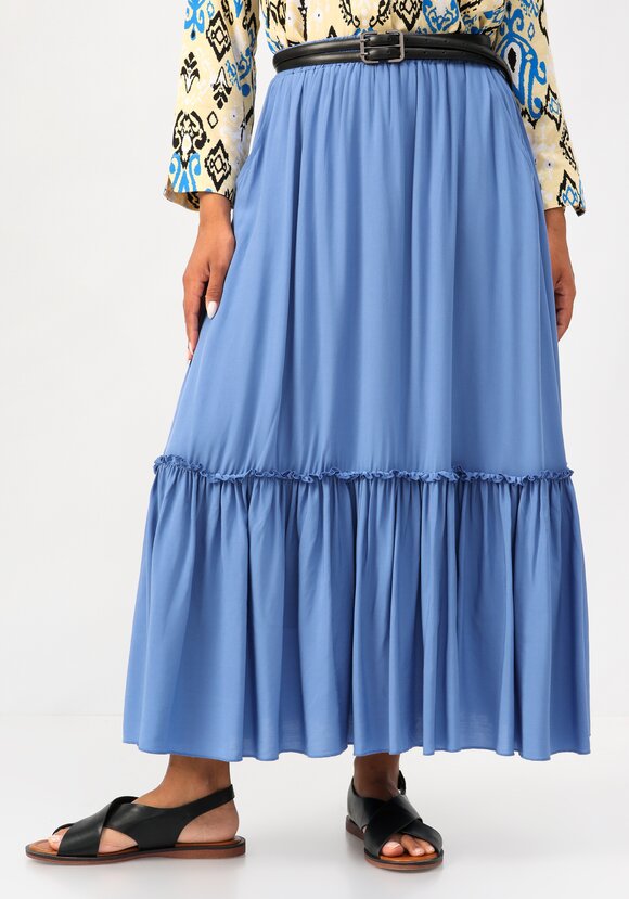 Юбка с воланом с резинкой на талии шир.  580, рис. 8