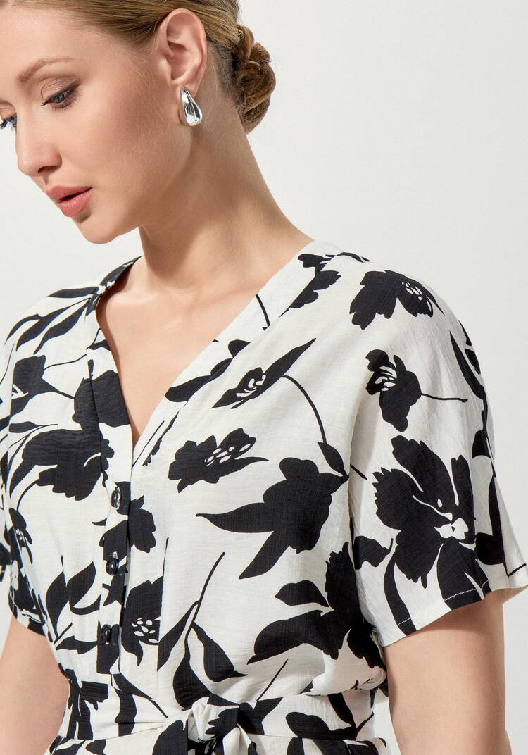 Туника на пуговицах с принтом шир.  750, рис. 13