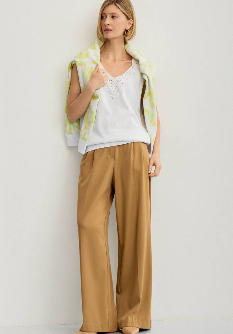 Топ женский без рукава с ажурным рисунком шир.  750, рис. 10