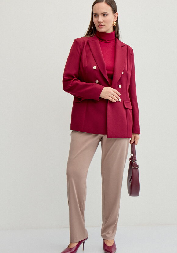 Брюки классические с карманами Белла шир.  580, рис. 4