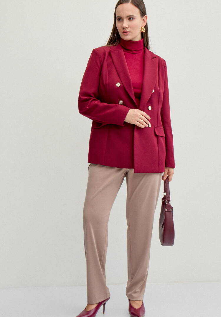 Брюки классические с карманами Белла шир.  750, рис. 4