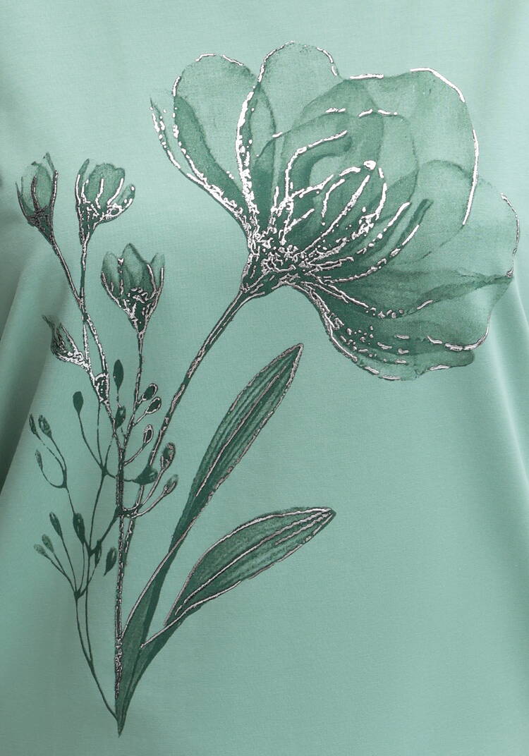 Блуза с принтом цветка и рукавом 3/4 шир.  750, рис. 35