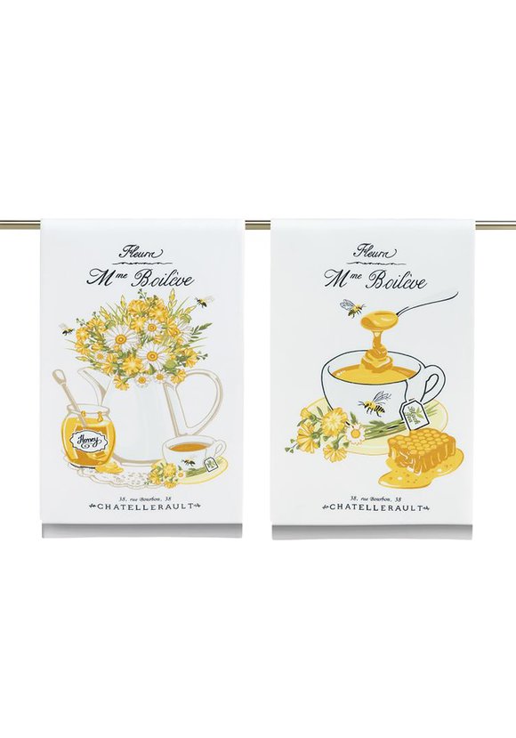 Комплект кухонных полотенец Медовый чай шир.  580, рис. 1