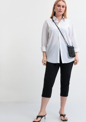 Бриджи трикотажные с поясом на кулиске