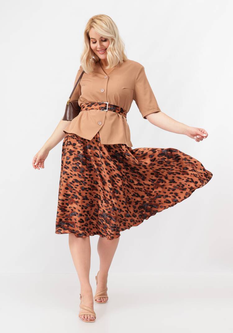 Комплект блуза и юбка с поясом шир.  750, рис. 9