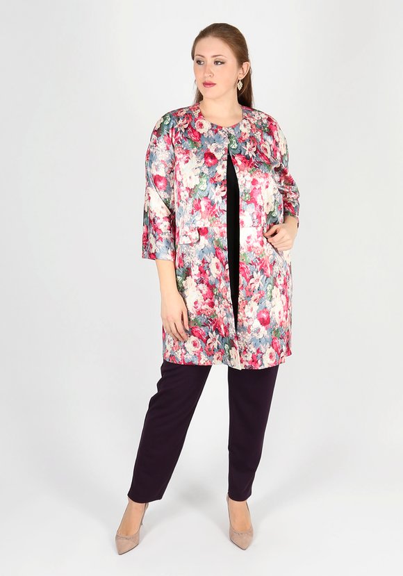 Кардиган на застежке с имитацией карманов шир.  580, рис. 9