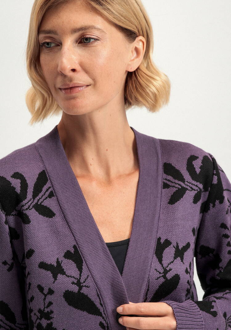 Кардиган с цветочным рисунком шир.  750, рис. 13