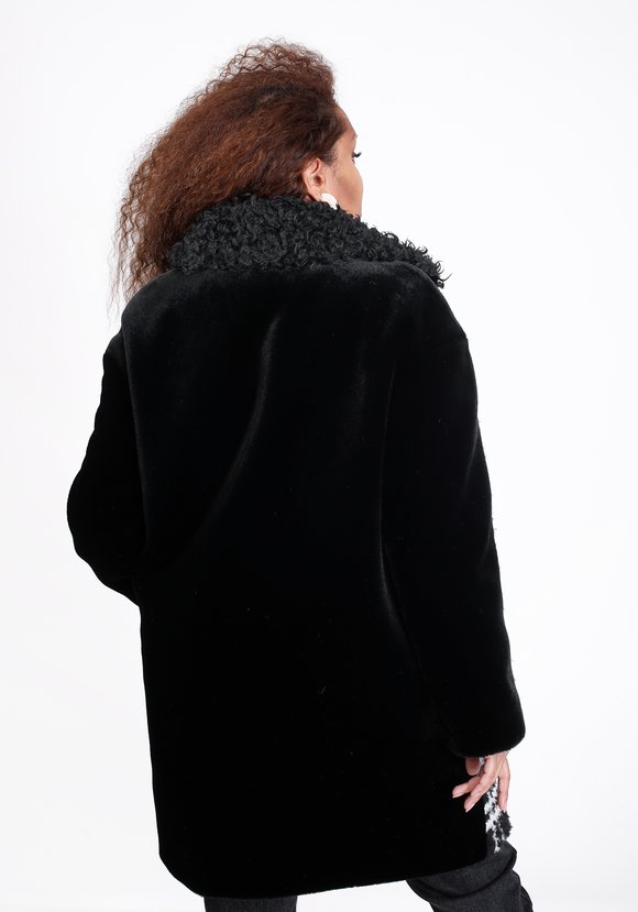 Пальто в клетку из шерсти шир.  580, рис. 2