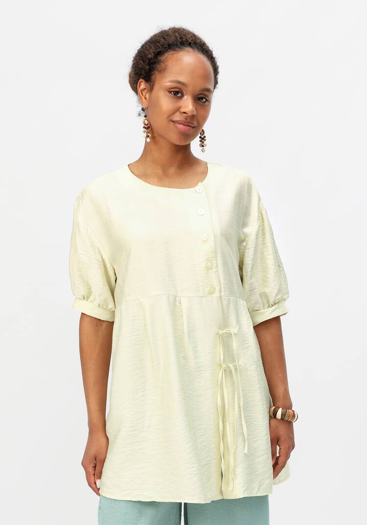 Блуза свободная с декоративными завязками шир.  750, рис. 12