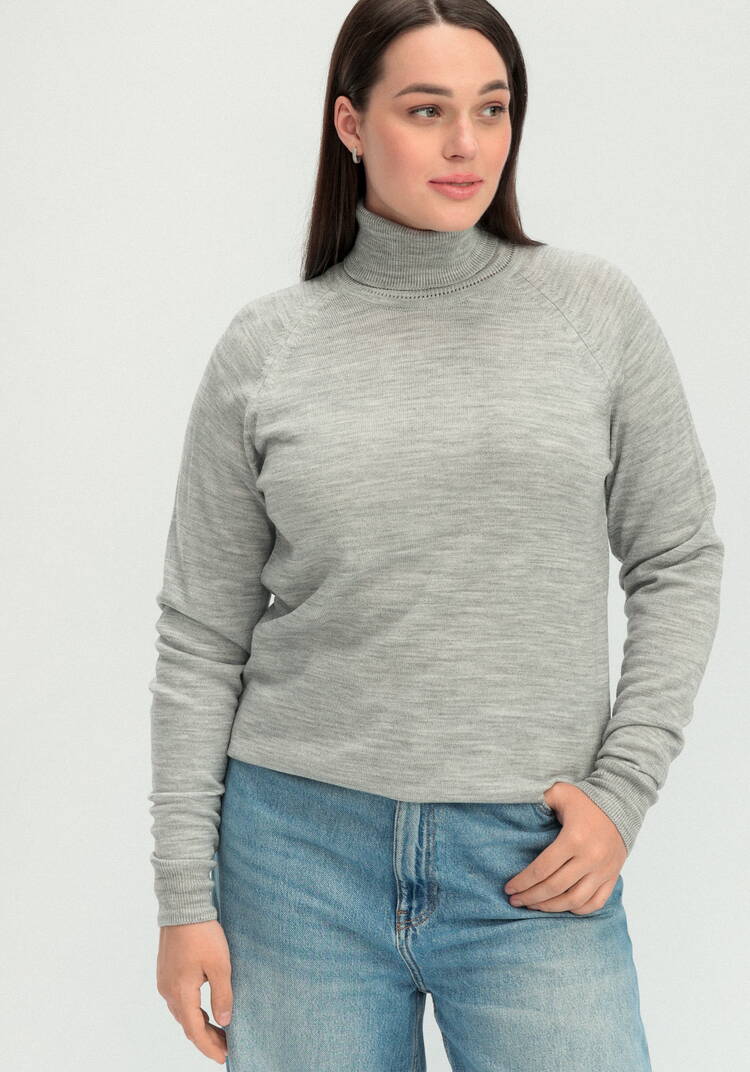 Джемпер прямого силуэта с высоким воротом шир.  750, рис. 41